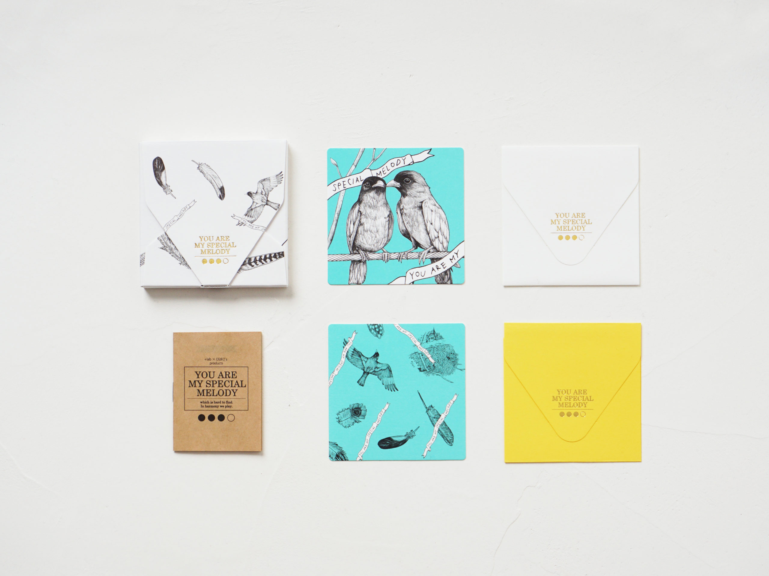 Greeting Card series , cashico S／Red list bird series as YOU ARE MY SPECIAL MELODY／D[di:]✖️＋lab from 山櫻　
