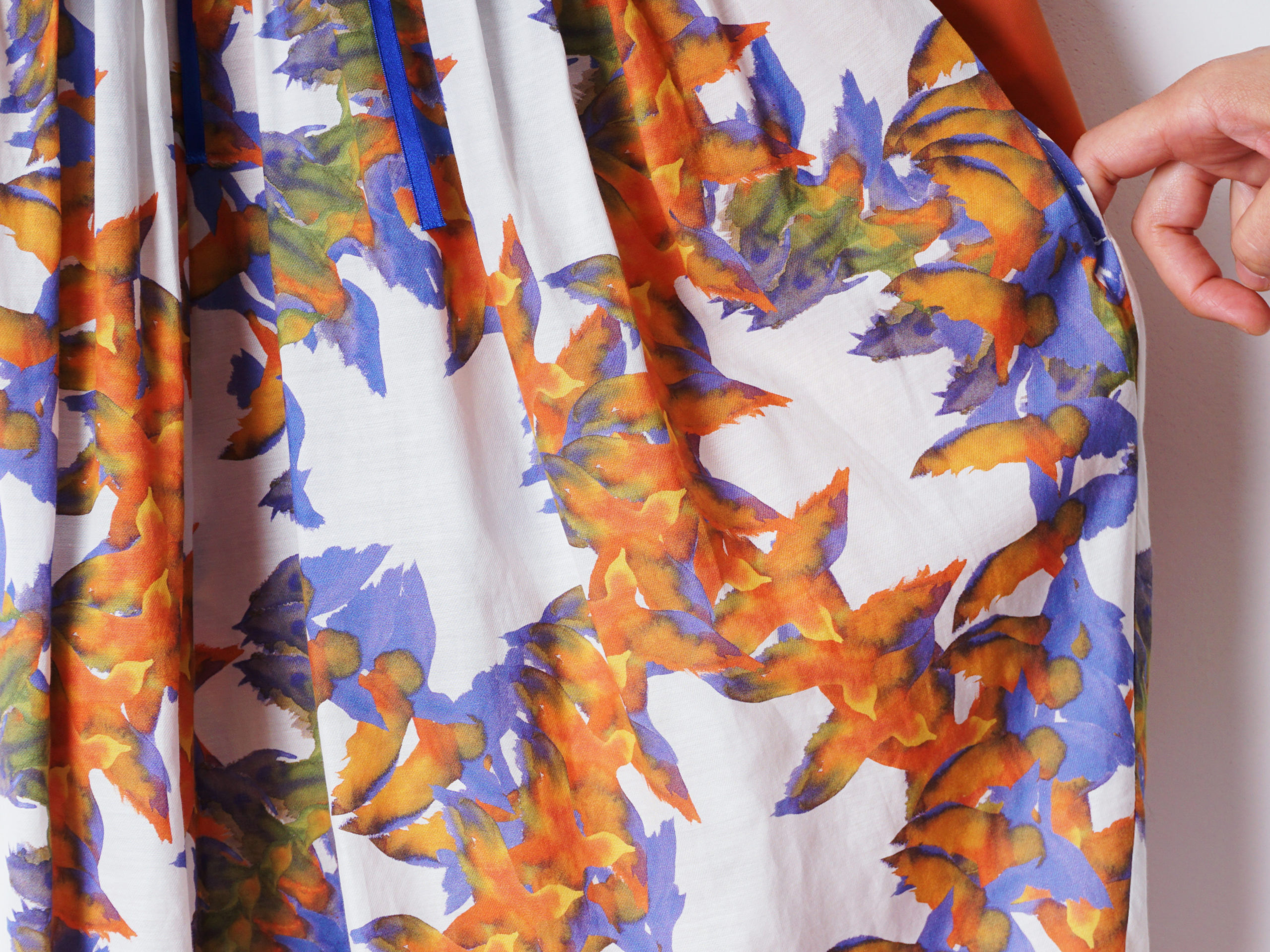 Watercolor Birds textile／JELLY GARCIA premium wear